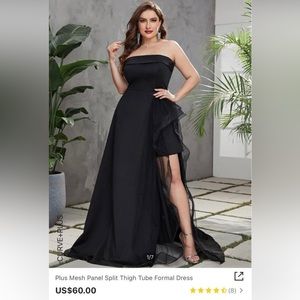NWT Black formal gown
